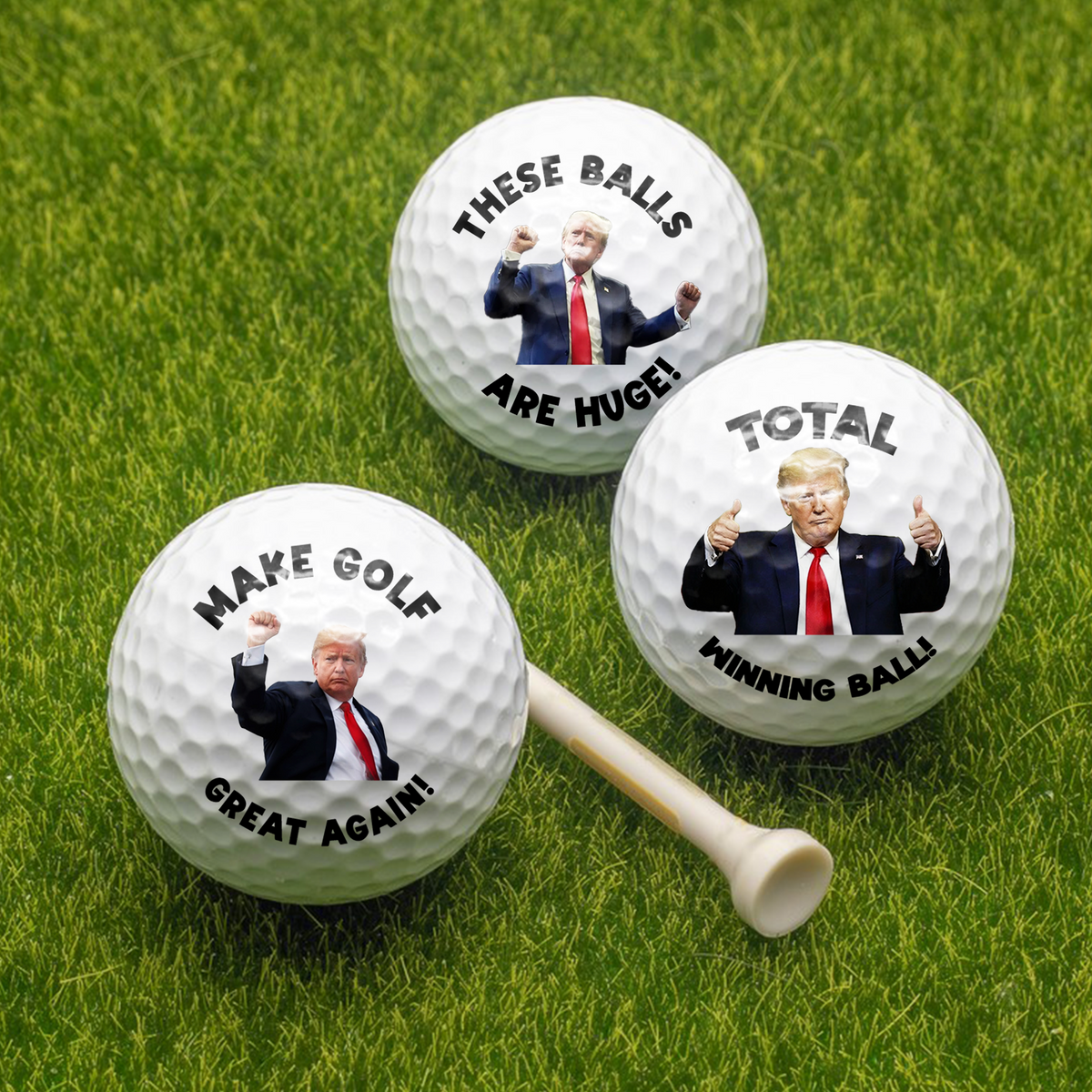 Funny Golf Balls - Help I'm Lost Trump Golf Ball Golf Lovers Gift CH07 67718