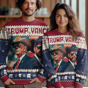 Trump Vance The Outlaw And The Hillbilly Ugly Sweater HA75 63870