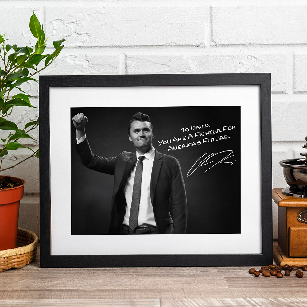 Charlie Kirk Photo - You are a Fighter For America’s Future Personalized Picture Frame CH07 67698
