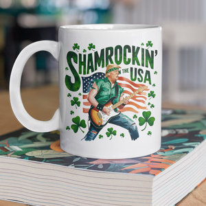 Shamrockin’ The Usa Trump ST. Patrick’s Day White Mug CH07 67332