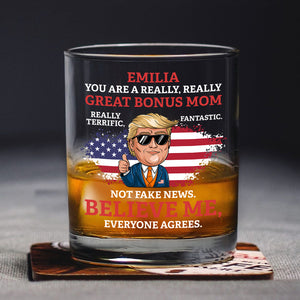 Custom Name You Are A Great Person Personalized Donald Trump Whiskey Glass CH07 67340