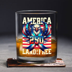 America 250 USA Freedom Liberty Whiskey Glass HA75 897290