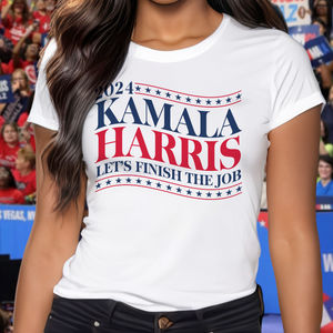 2024 Let's Finish The Job Kamala Harris Bright Shirt TH10 63385