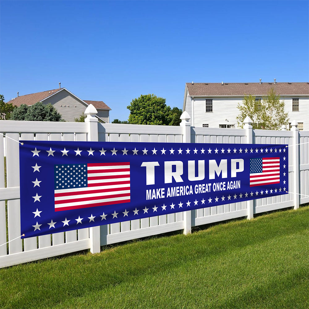 Trump 2024 Make America Strong Once Again Large Banner HO82 63092