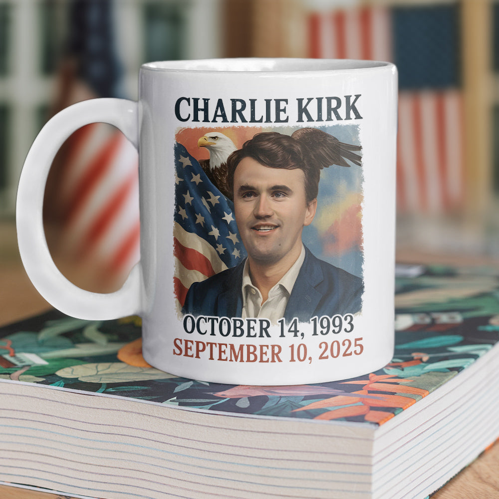 Pray for Charlie Kirk White Mug HA75 64552