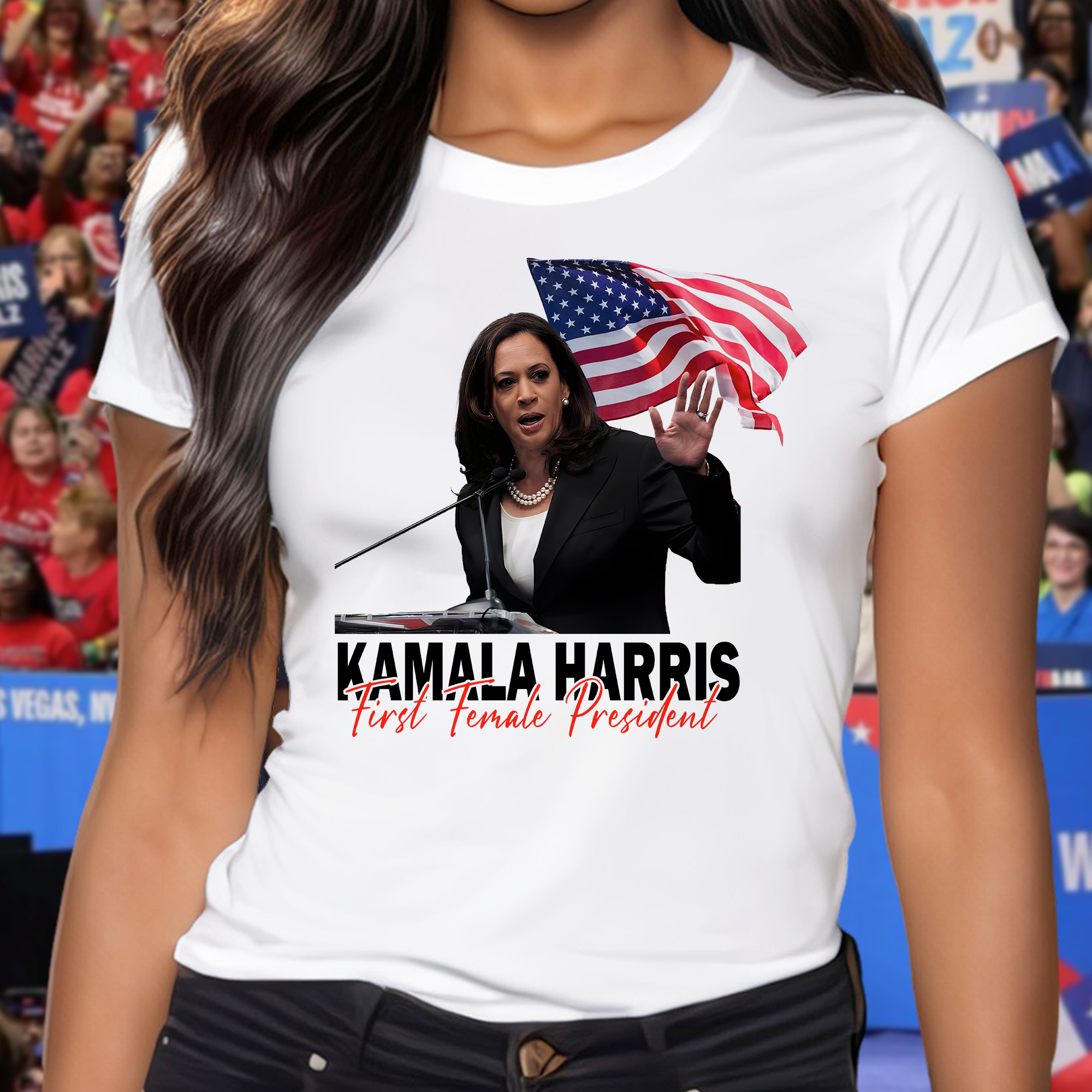 Kamala Harris First Female President Bright Shirt TH10 63381