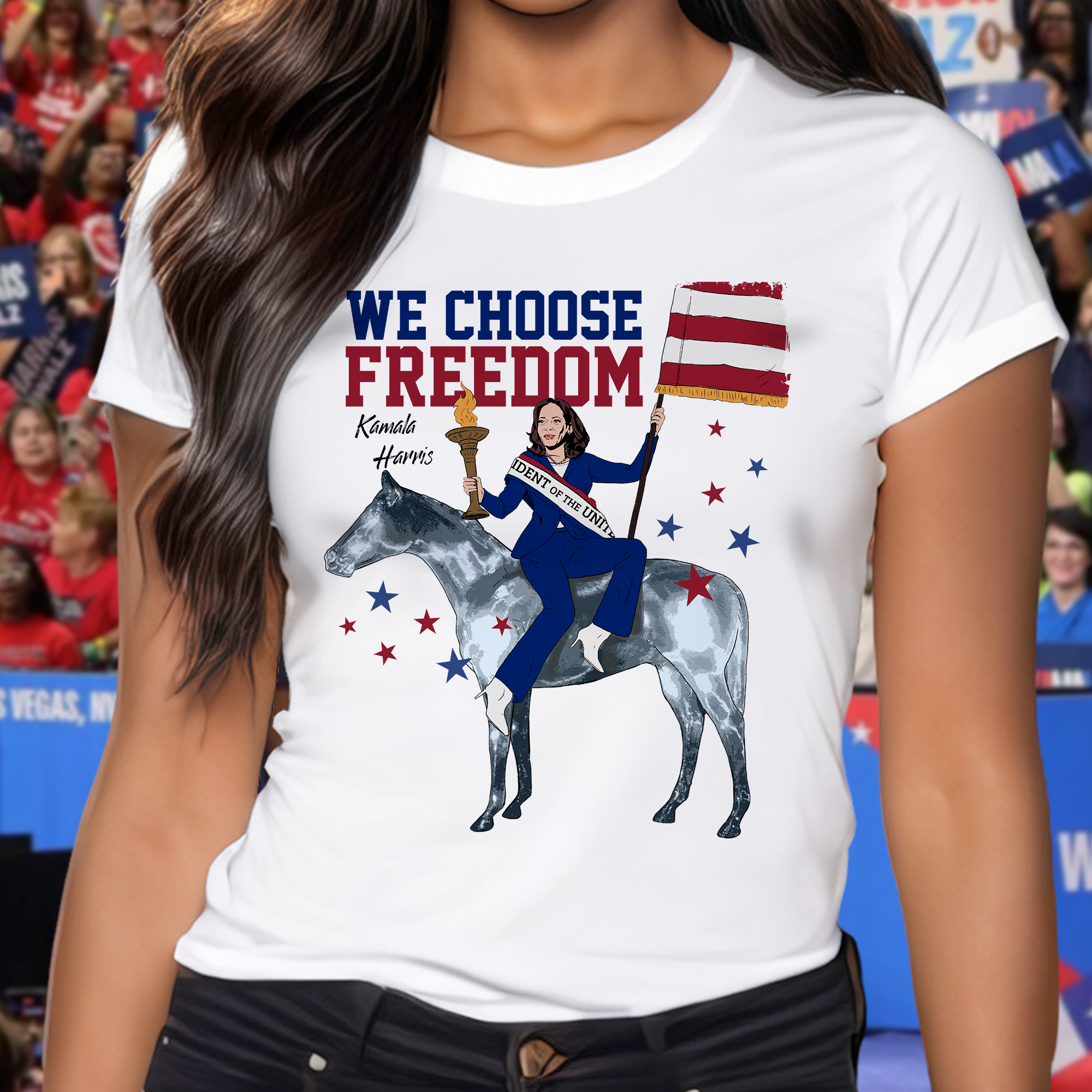 Kamala Harris We Choose Freedom Bright Shirt HA75  63486