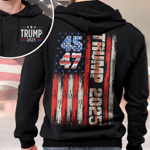 Trump 2025 Flag Front And Back Shirt N304 HA75 62740