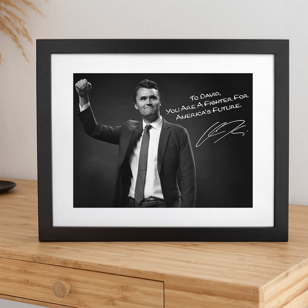 Charlie Kirk Photo - You are a Fighter For America’s Future Personalized Picture Frame CH07 67698