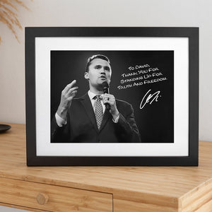 Charlie Kirk Photo - Thank You For Standing Up For Truth and Freedom Personalized Picture Frame CH07 67696