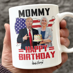 Custom Photo Trump Mom Happy Mother's Day White Mug LM32 65315