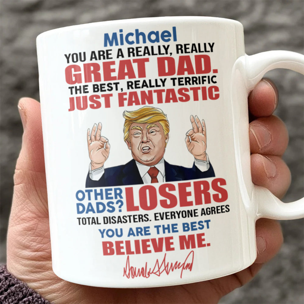 Great Mom Great Grandma Personalized Funny Trump White Mug HA75 64378