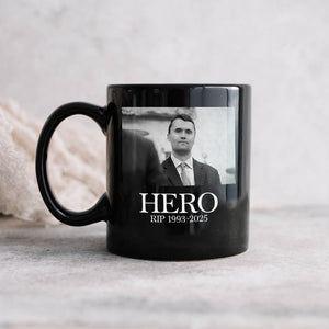 Hero Charlie Kirk American Hero Black Mug HO82 65830