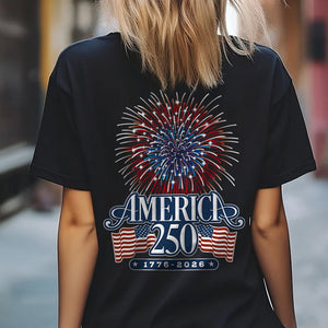 America 250 Firework Back & Front Shirt TH10 894639
