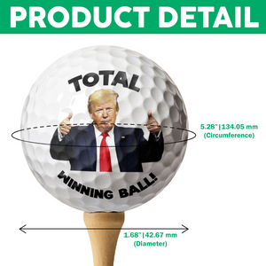 Funny Golf Balls - Help I'm Lost Trump Golf Ball Golf Lovers Gift CH07 67718