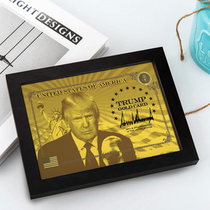 President Donald Trump Gold Card Picture Frame CH07 67530