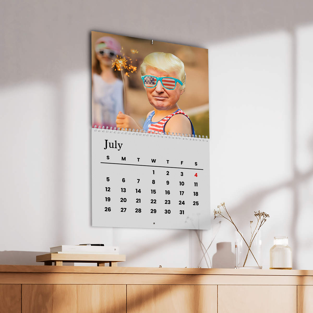 Trump Tiny Wall Calendar Funny Trump 2026 Calendar CH07 67686