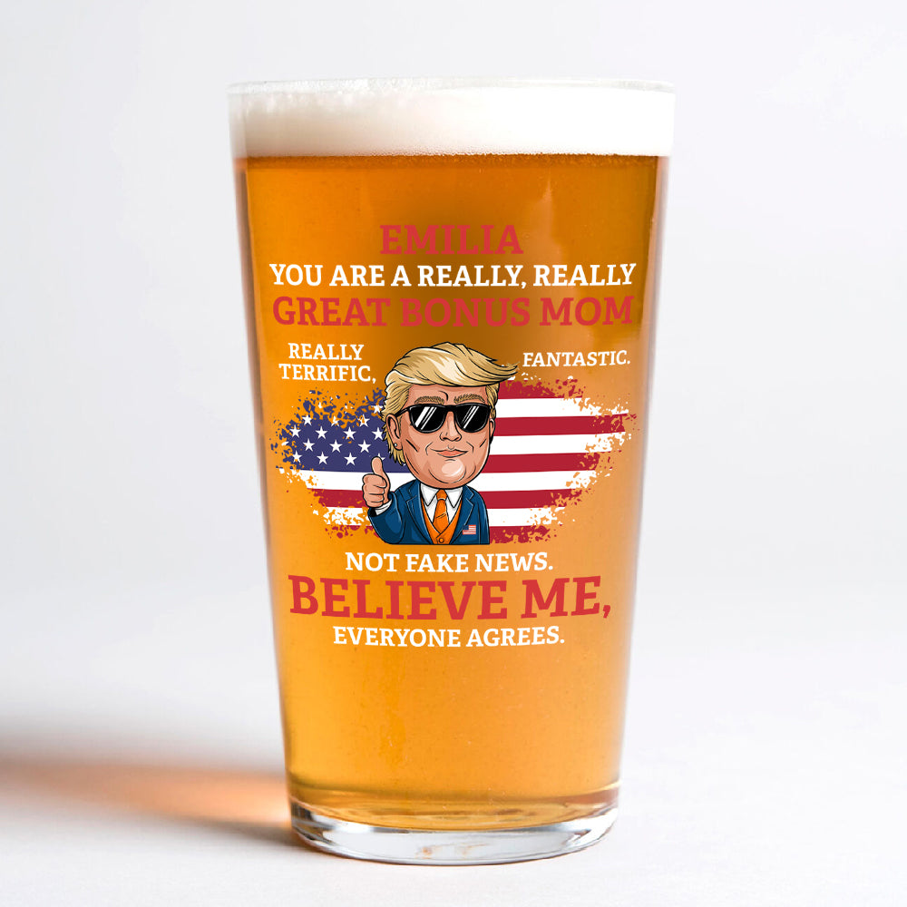 Custom Name You Are A Great Person Personalized Donald Trump Beer Glass CH07 67342