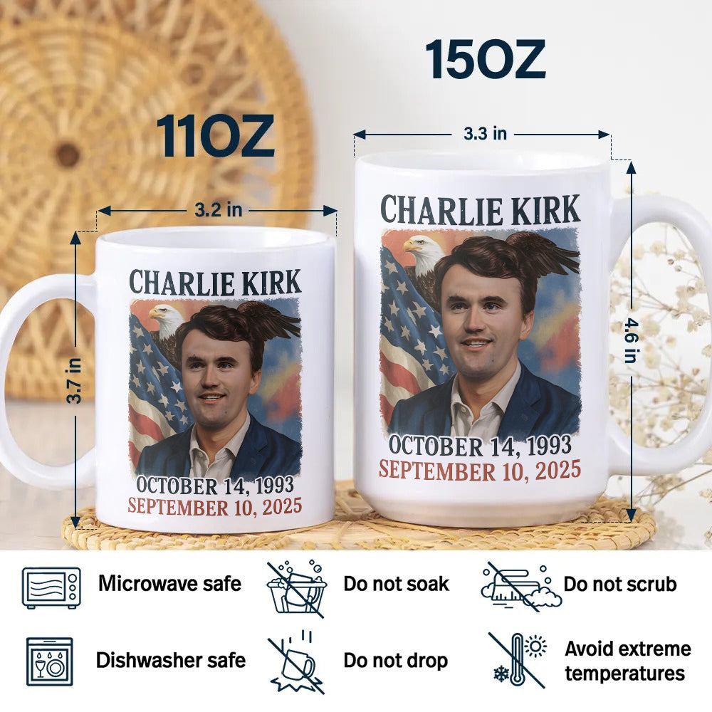 Pray for Charlie Kirk White Mug HA75 64552