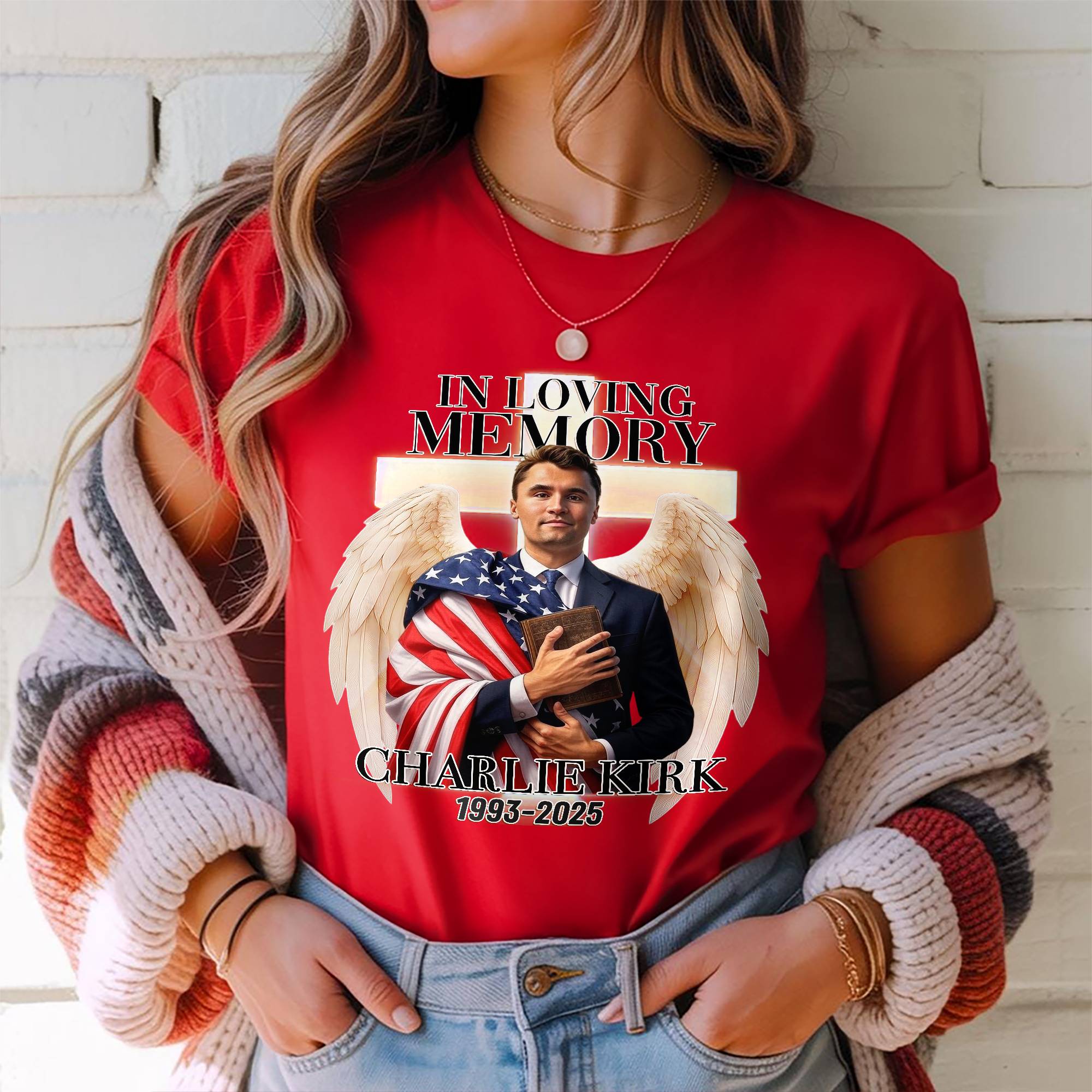 In Loving Memory Of Charlie Kirk Dark Shirt HO82 65776