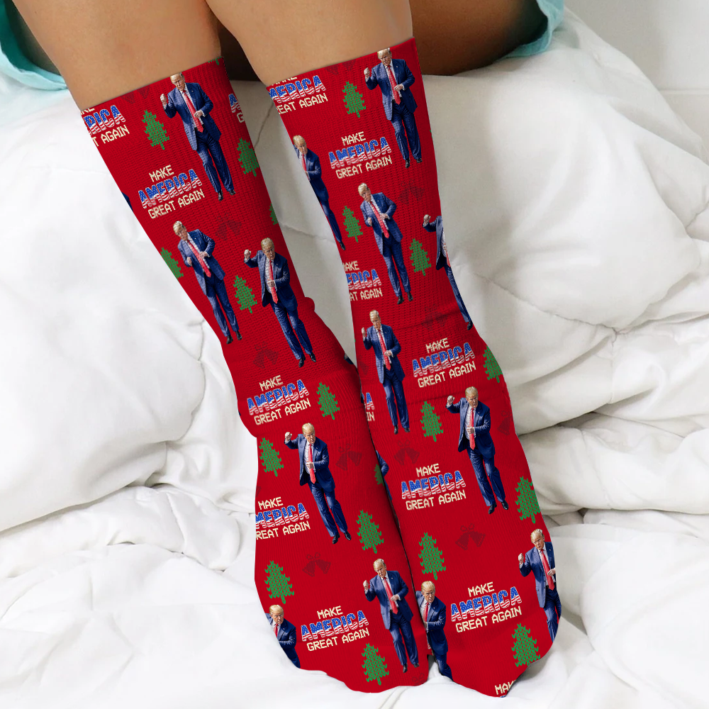 Make America Great Again With Donald Trump Socks N369 HA75 64100