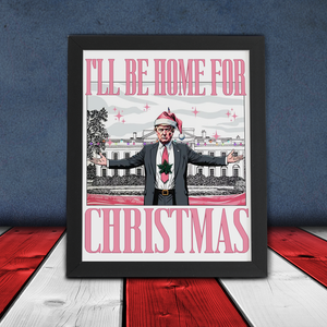 Trump I'll Be Home for Christmas, White House Picture Frame HA75 63736