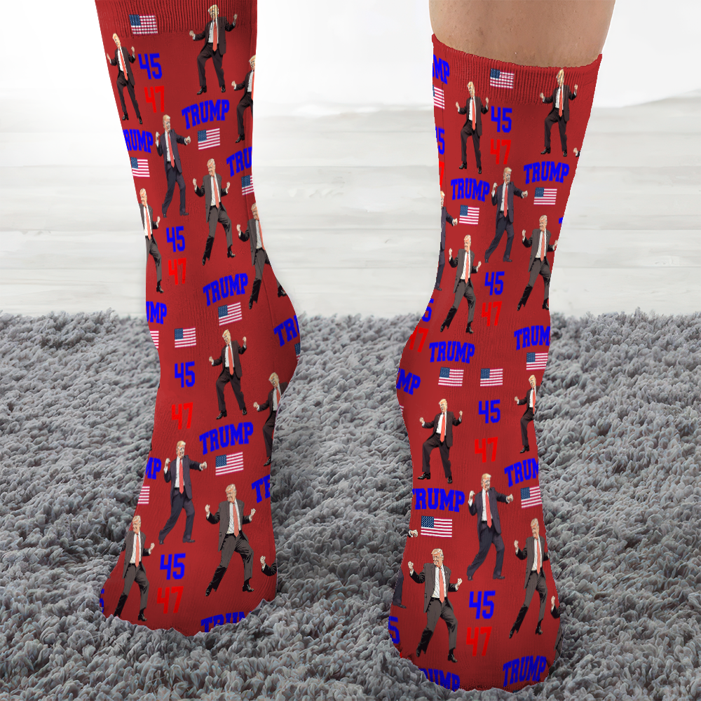 Trump - Embrace Success with a Little Bit of Crazy Socks N369 HA75 64088