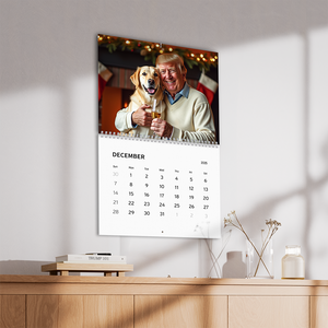 2025 Donald Trump with Dog Wall Calendar, MAGA, Trump Dog Lover Gift LM32 65211