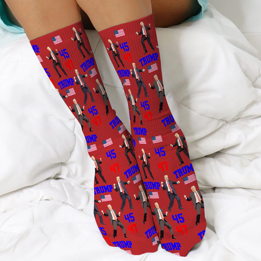 Trump - Embrace Success with a Little Bit of Crazy Socks N369 HA75 64088