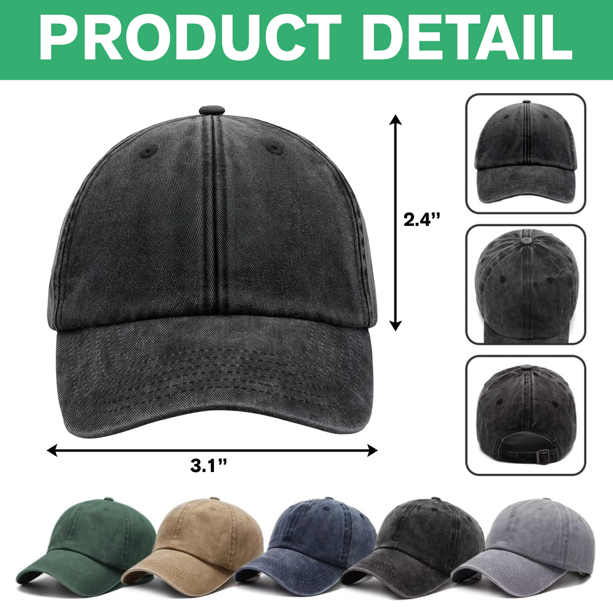 Personalized 250 Years Of Freedom With Dog Washed Denim Baseball Cap HO82 901232