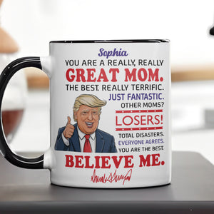 You Are A Great Mom Personalized Accent Mug For Mother's Day HA75 64376