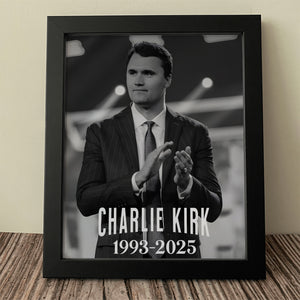 Charlie Kirk 1993 - 2025 Memorial Picture Frame HO82 65954