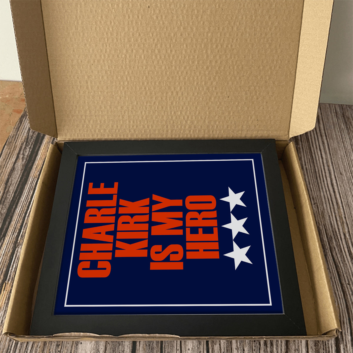 Charlie Kirk Is My Hero Picture Frame HO82 65918