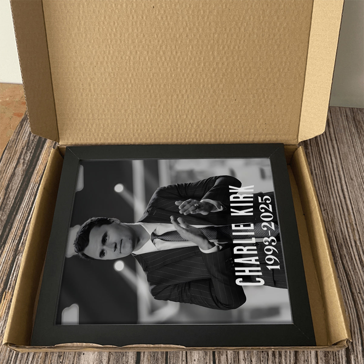 Charlie Kirk 1993 - 2025 Memorial Picture Frame HO82 65954