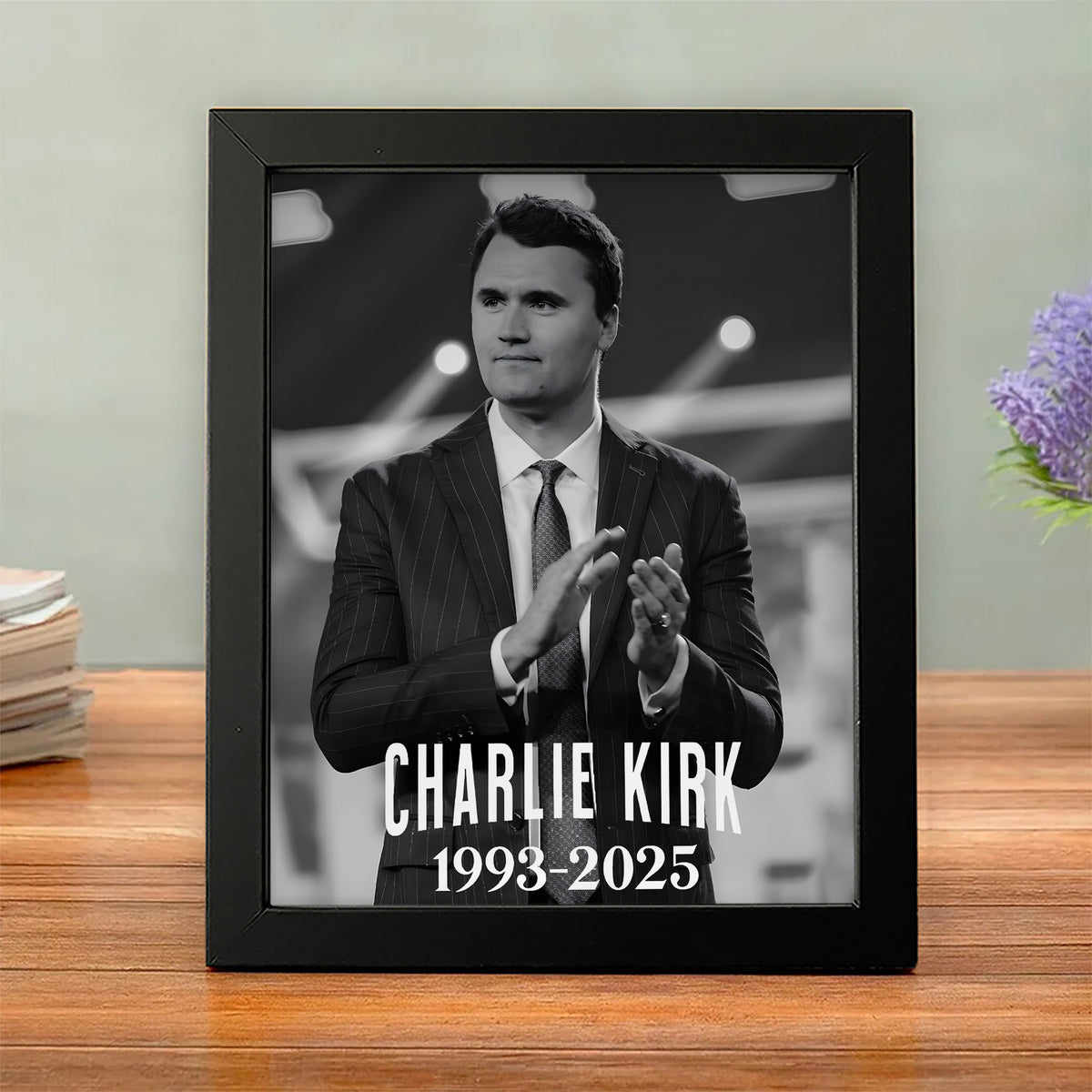 Charlie Kirk 1993 - 2025 Memorial Picture Frame HO82 65954