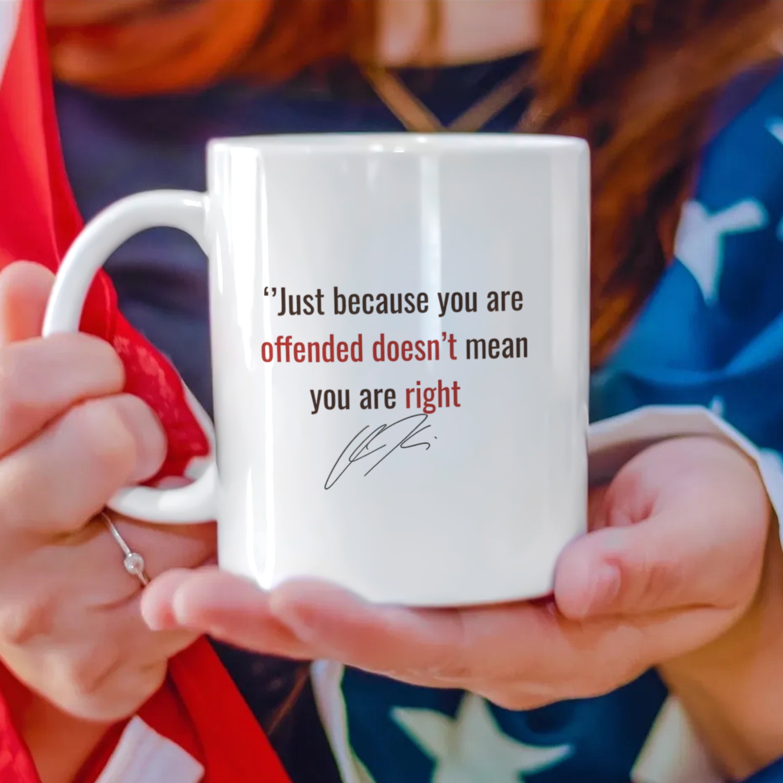 Just Because You Are Offended Doesn't Mean You Are Right - Charlie Kirk White Mug HO82 65934