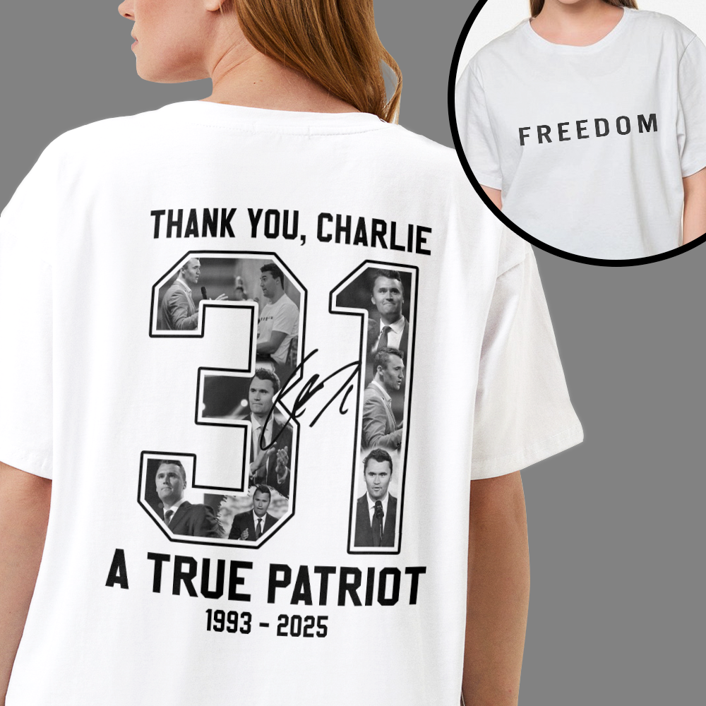 Freedom - Rest In Peace Charlie Kirk Back and Front Bright Shirt CH07 67732
