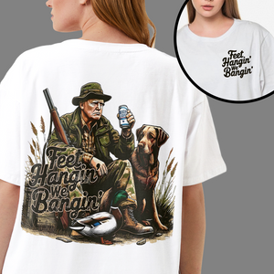 Feet Hangin' We Bangin' Trump Hunting Front And Back Bright Shirt LM32 63865