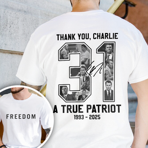 Freedom - Rest In Peace Charlie Kirk Back and Front Bright Shirt CH07 67732