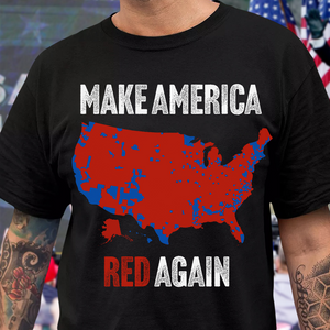 Make America Red Again Dark Shirt Gift for Trump Lovers HA75 67082