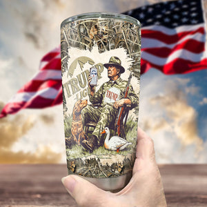 Trump President 2024 Duck Hunting Fat Tumbler TH10 64173