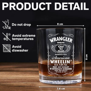 American Wheelin' Whiskey Glass HA75 64344