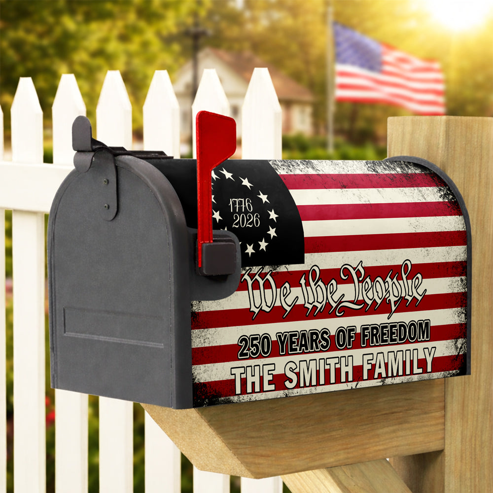 America 250th Anniversary 1776 2026 Semiquincentennial We The People Patriotic Mailbox Cover HO82 901052