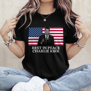 Rest In Peace Charlie Kirk Dark Shirt CH07 67374