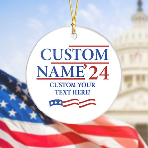 Custom Text Election Ceramic Ornament TH10 63487