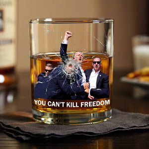 You Can't K*ll Freedom Donald Trump Rock Glass TH10 64073