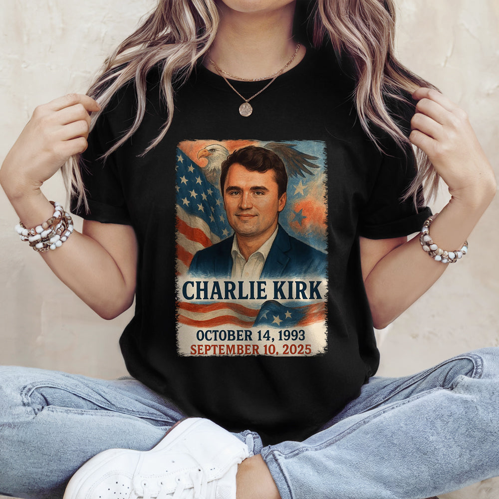 A True Patriot - Justice for Charlie Kirk Dark Shirt HA75 64506