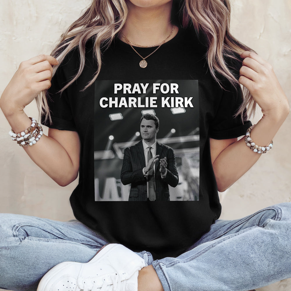 Pray For Charlie Kirk Dark Shirt CH07 67462
