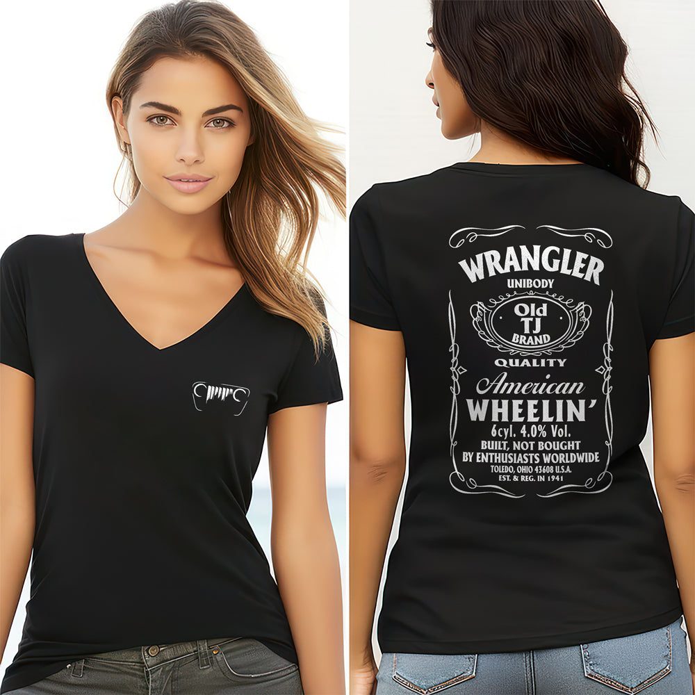 American Wheelin' Back And Front Dark Tee HA75 64342
