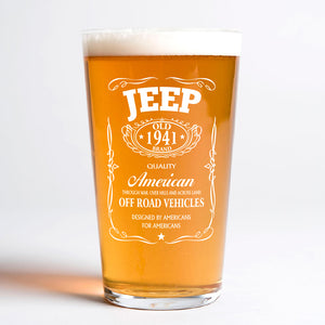 American Off Road Vehicles Print Beer Glass HA75 64354